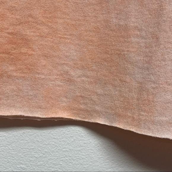 Stunner California |Women's Size L| Peach/Pink "LOVE" Cropped Tie Dye Tee NWT - Picture 4 of 8